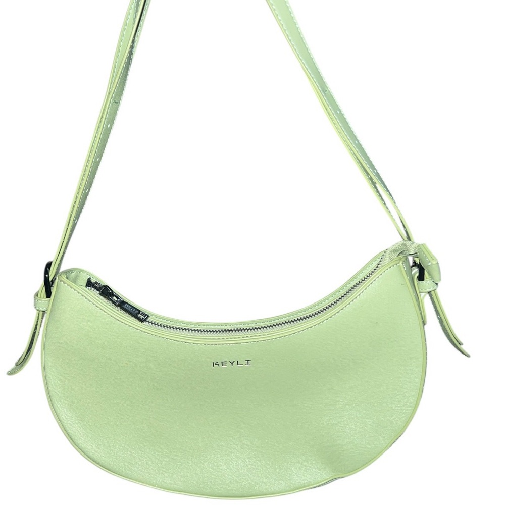 Keyli Light green crescent-shaped shoulder bag Key